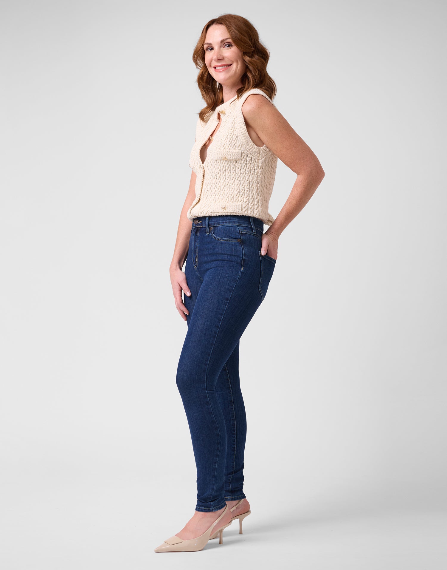 JEANS RACHEL TAILLE CLASSIQUE COUPE ÉTROITE / ATHENA