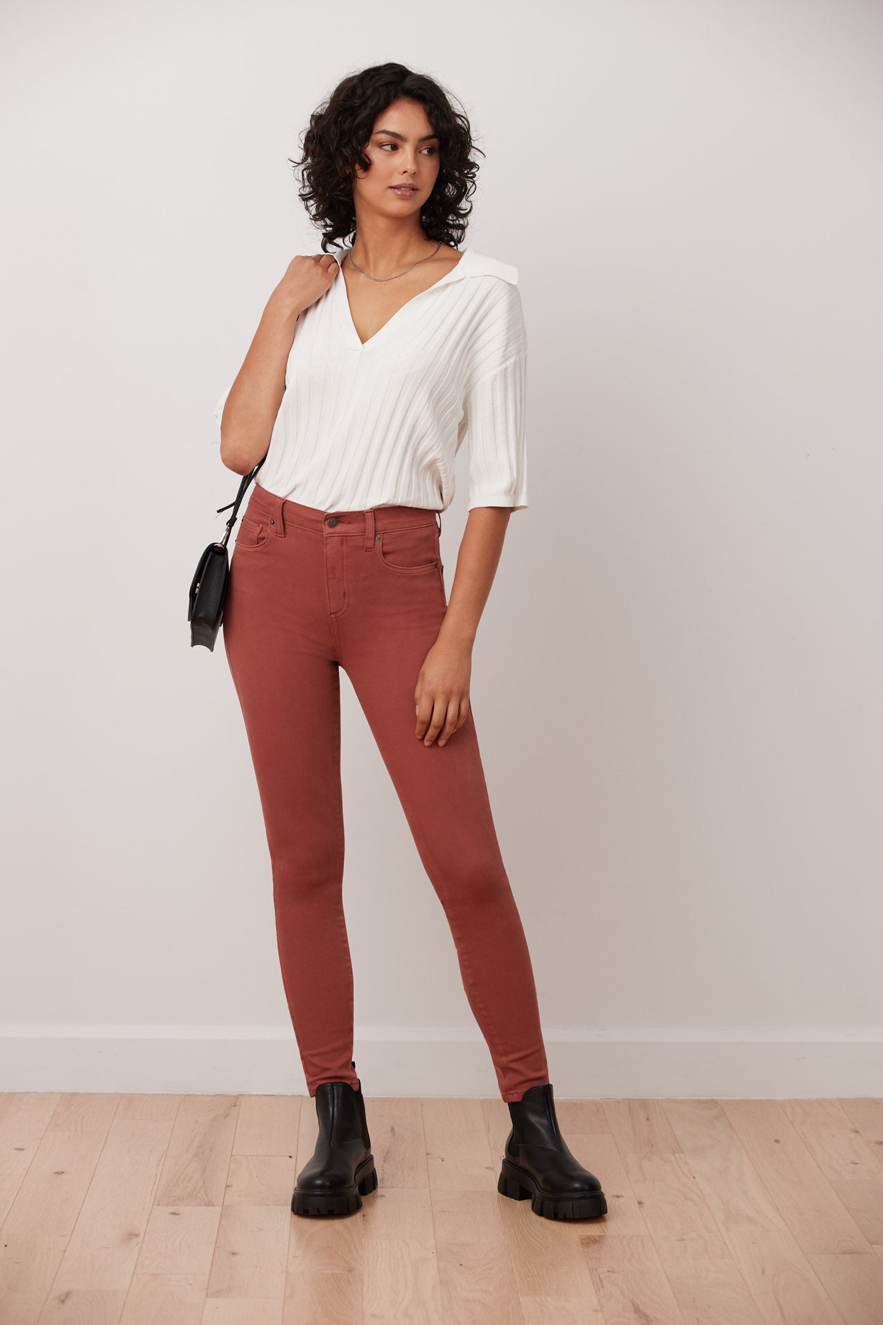 JEANS RACHEL COUPE ÉTROITE / MARSALA