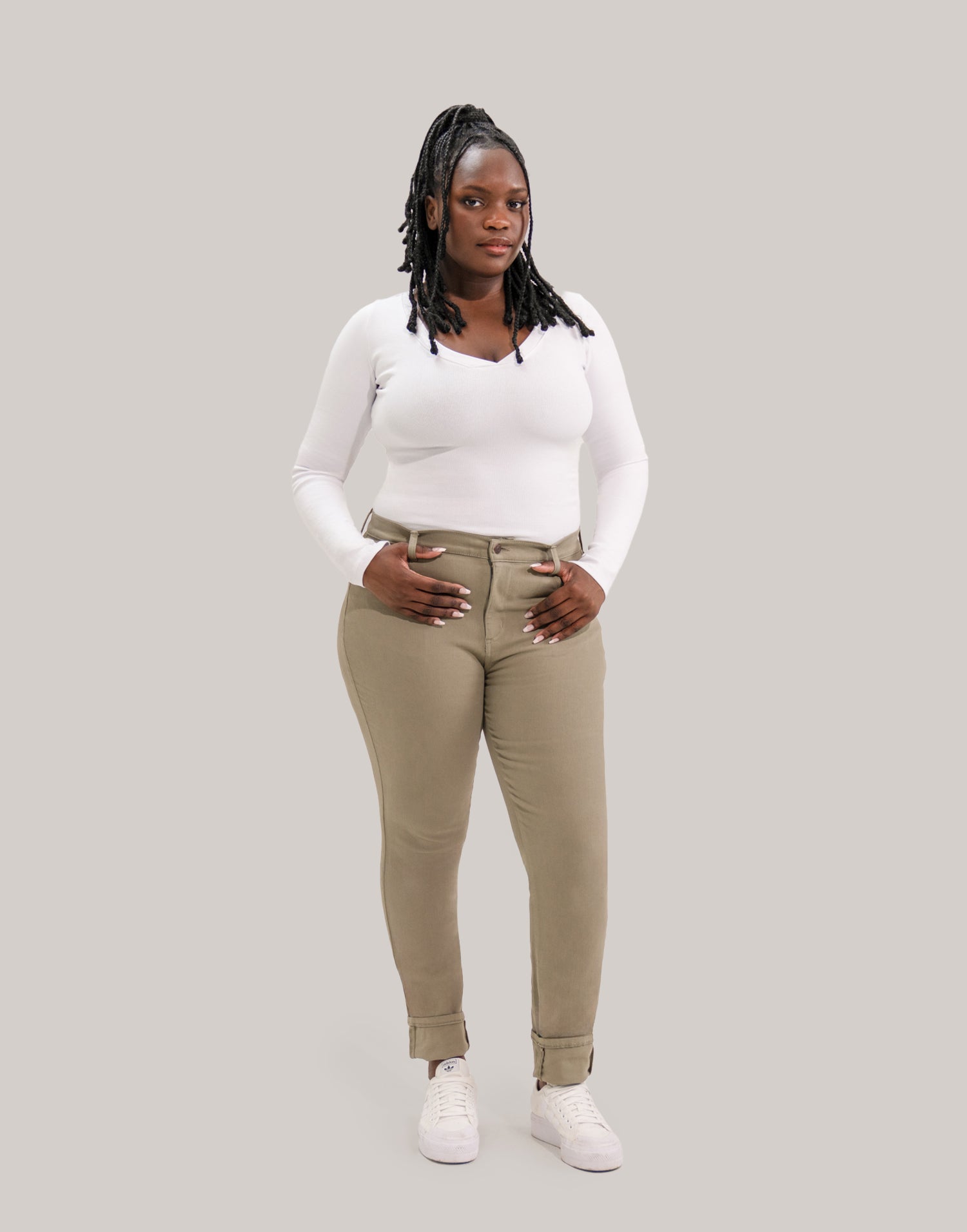 JEANS RACHEL COUPE ÉTROITE / VETIVER