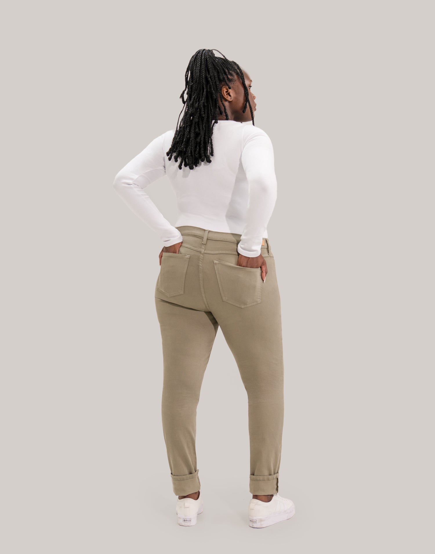 JEANS RACHEL COUPE ÉTROITE / VETIVER