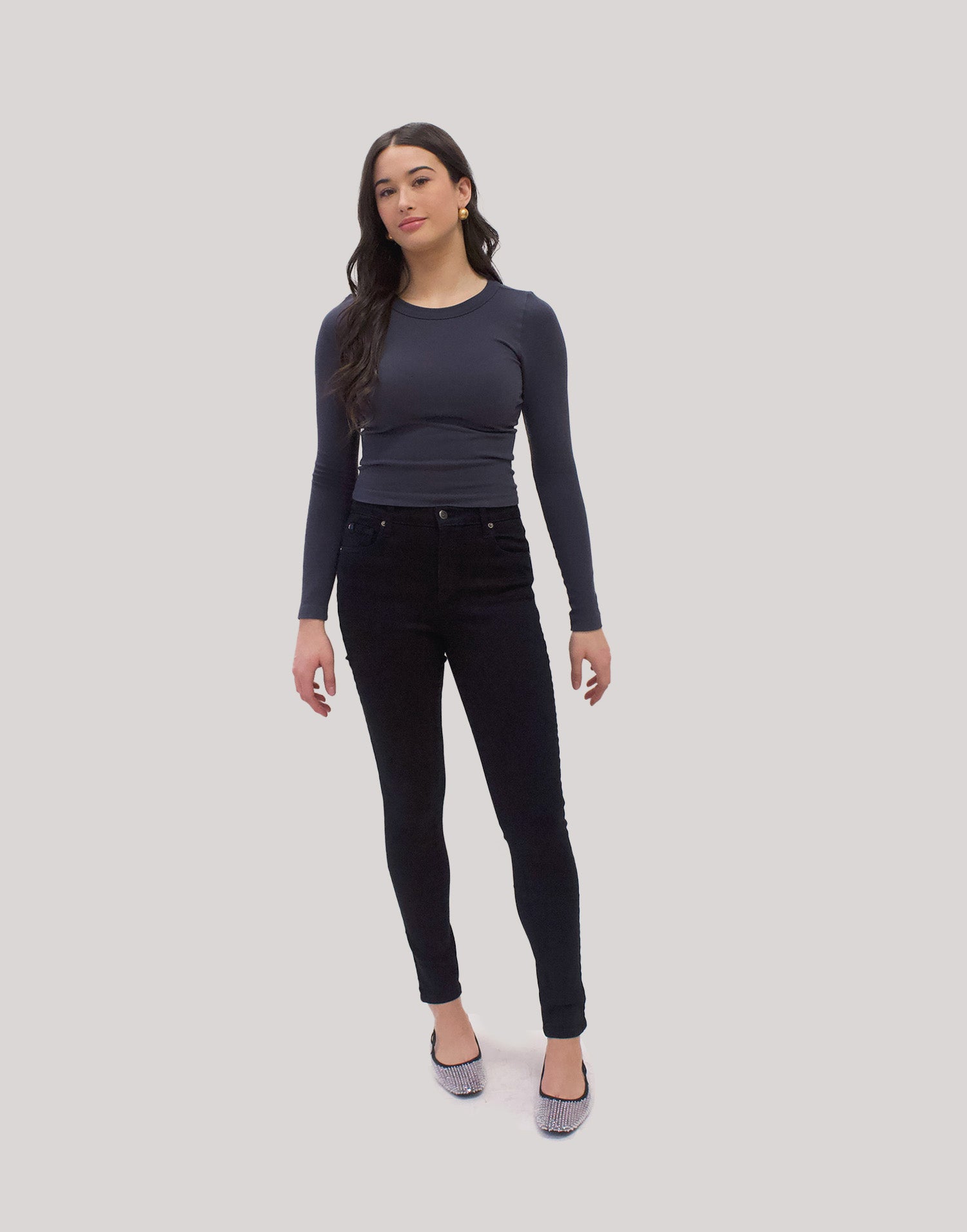 JEANS RACHEL COUPE ÉTROITE / PITCH BLACK