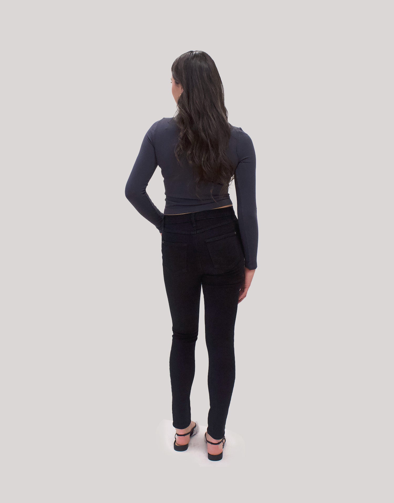 JEANS RACHEL COUPE ÉTROITE / PITCH BLACK
