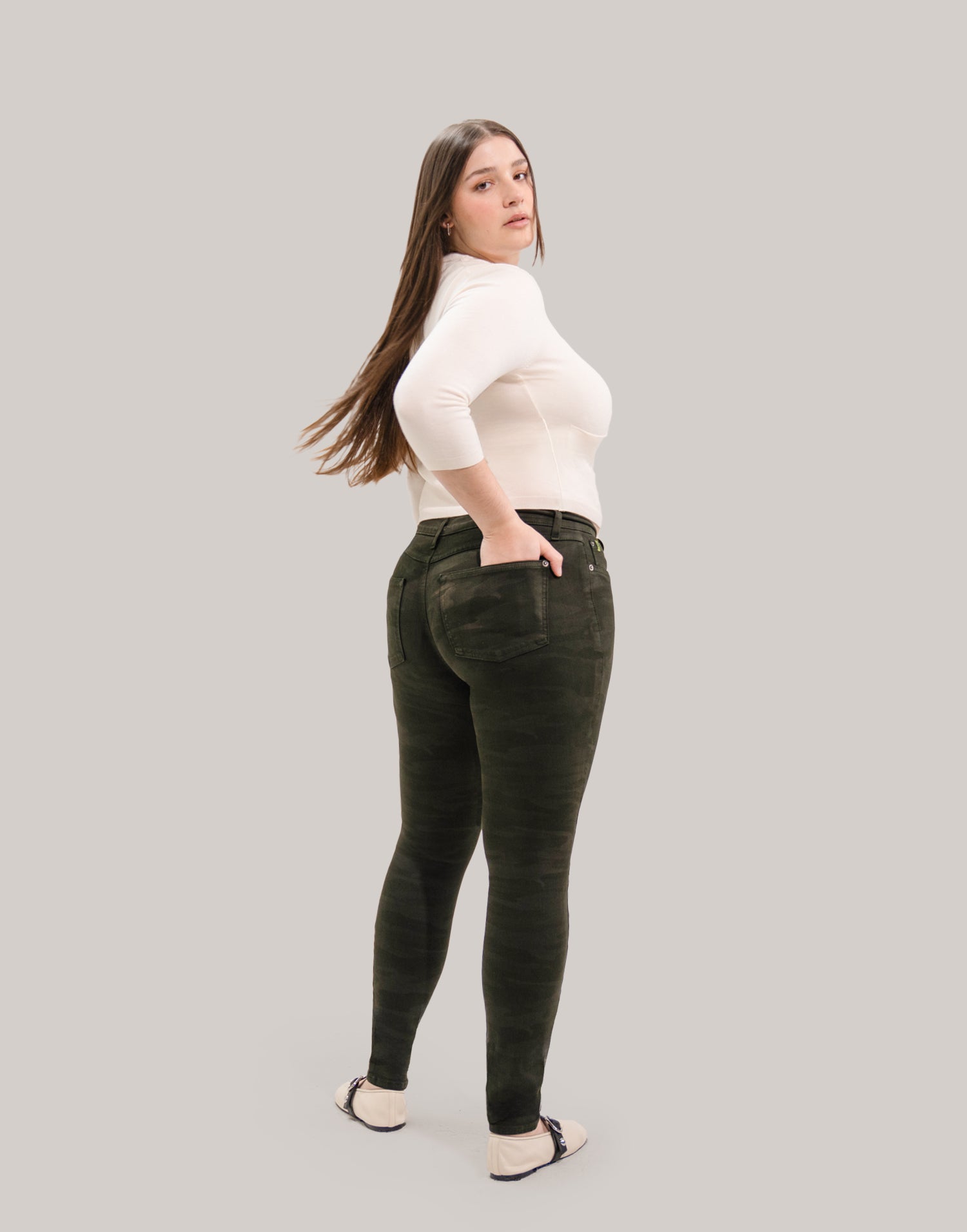 JEANS RACHEL COUPE ÉTROITE / TRUE CAMO