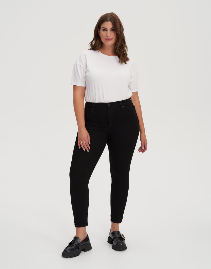 TAILLE CLASSIQUE / JEANS RACHEL COUPE ÉTROITE / BLACK / LONGUEUR 27"