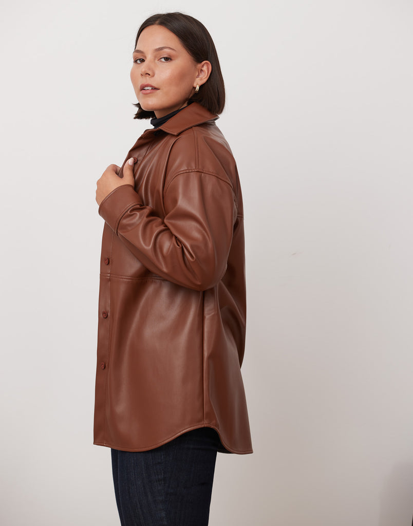 Veste cuir top vegan