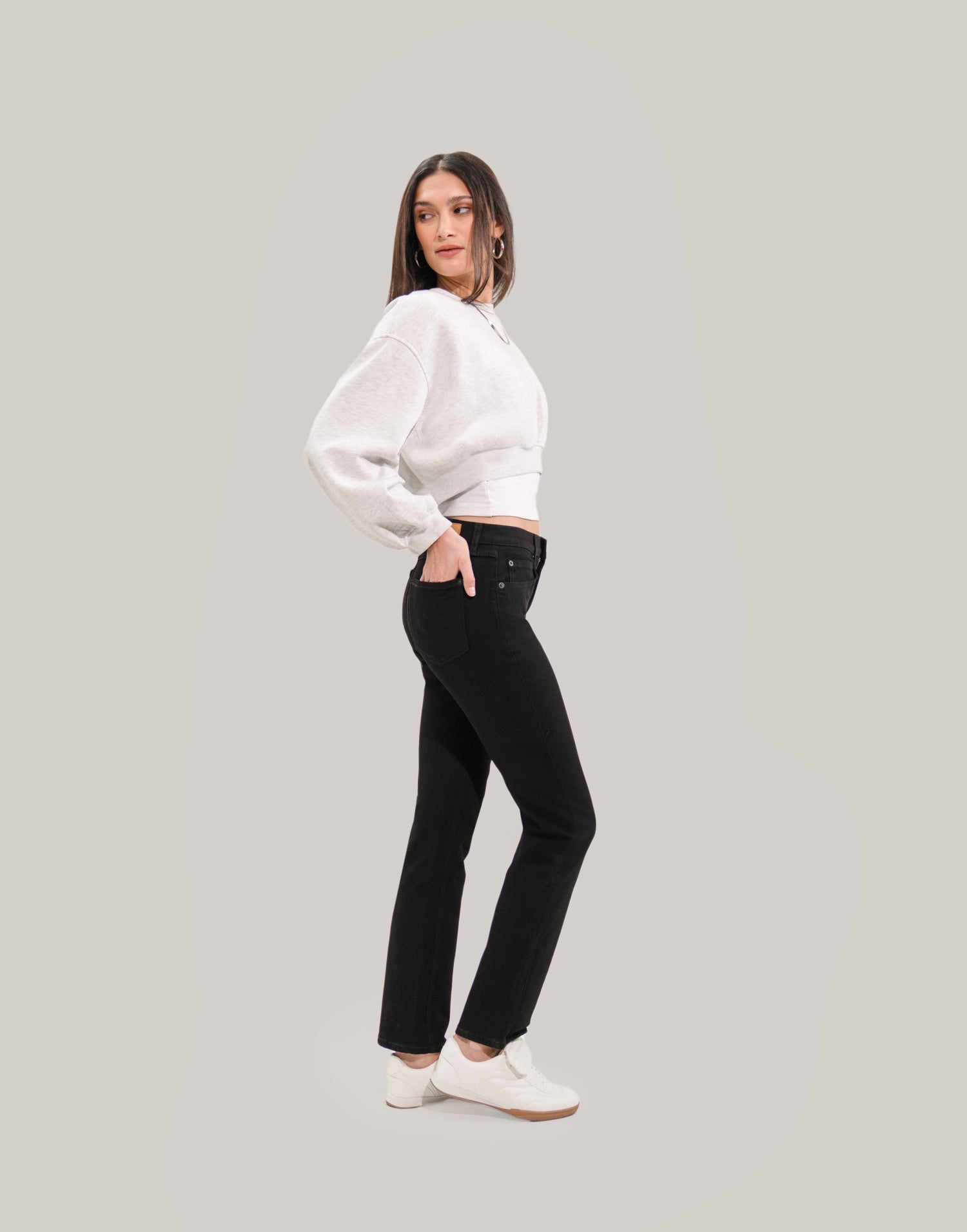 JEANS CHLOÉ COUPE DROITE / NOIR 31