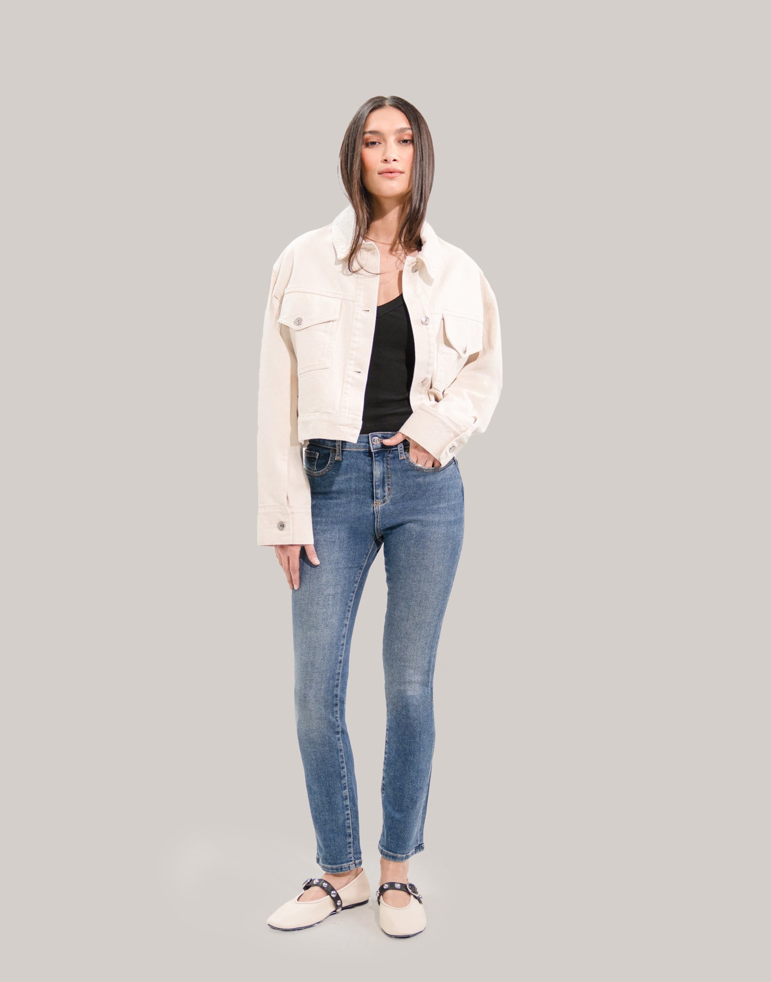 JEANS EMILY COUPE AJUSTÉE / RAINDROP