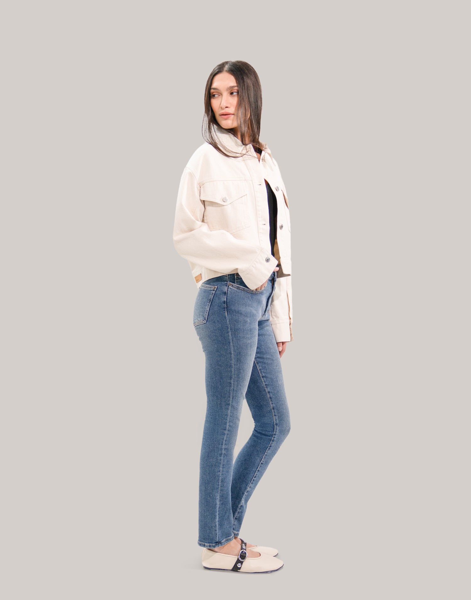 JEANS EMILY COUPE AJUSTÉE / RAINDROP