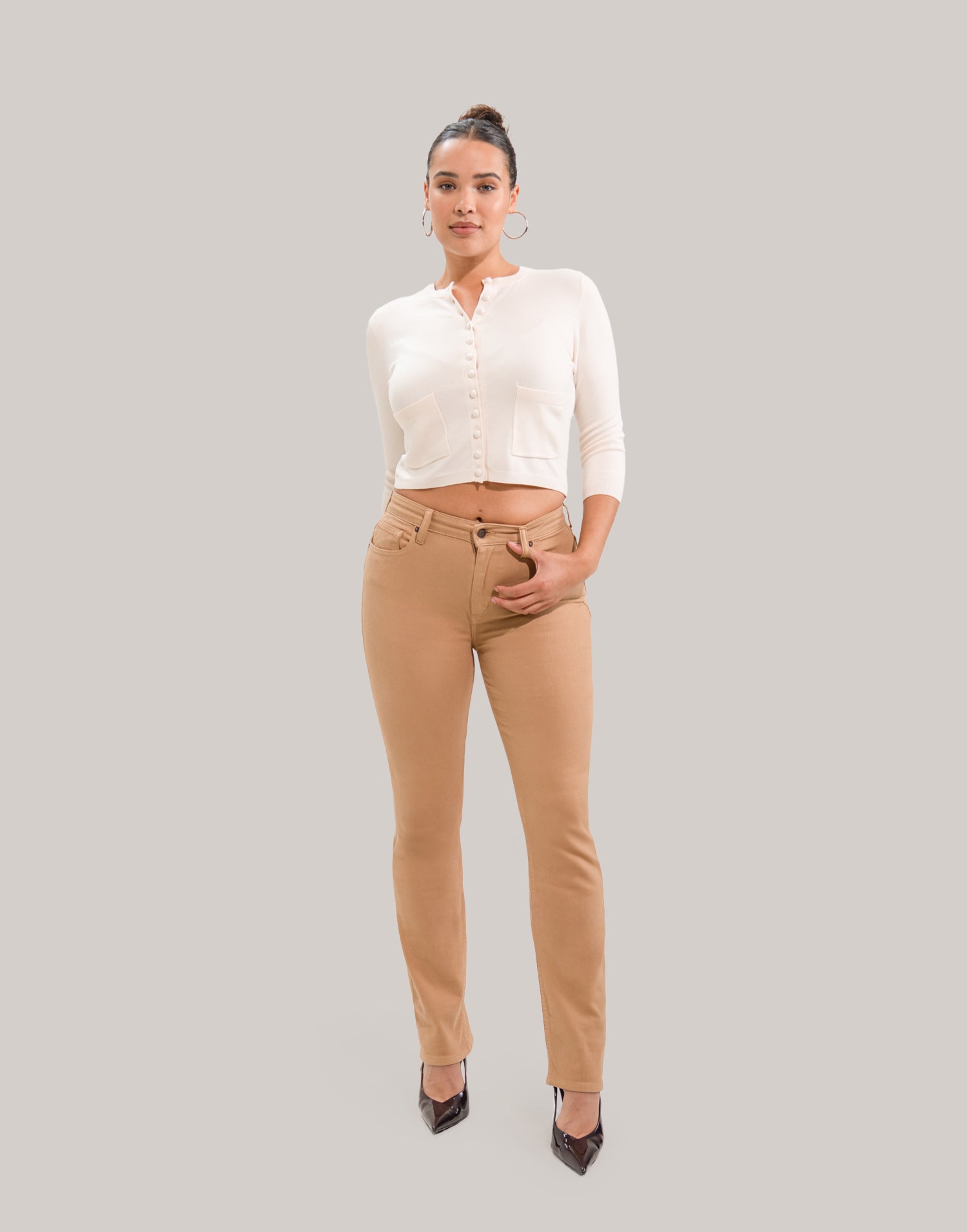 JEANS EMILY COUPE AJUSTÉE / BUTTERSCOTCH