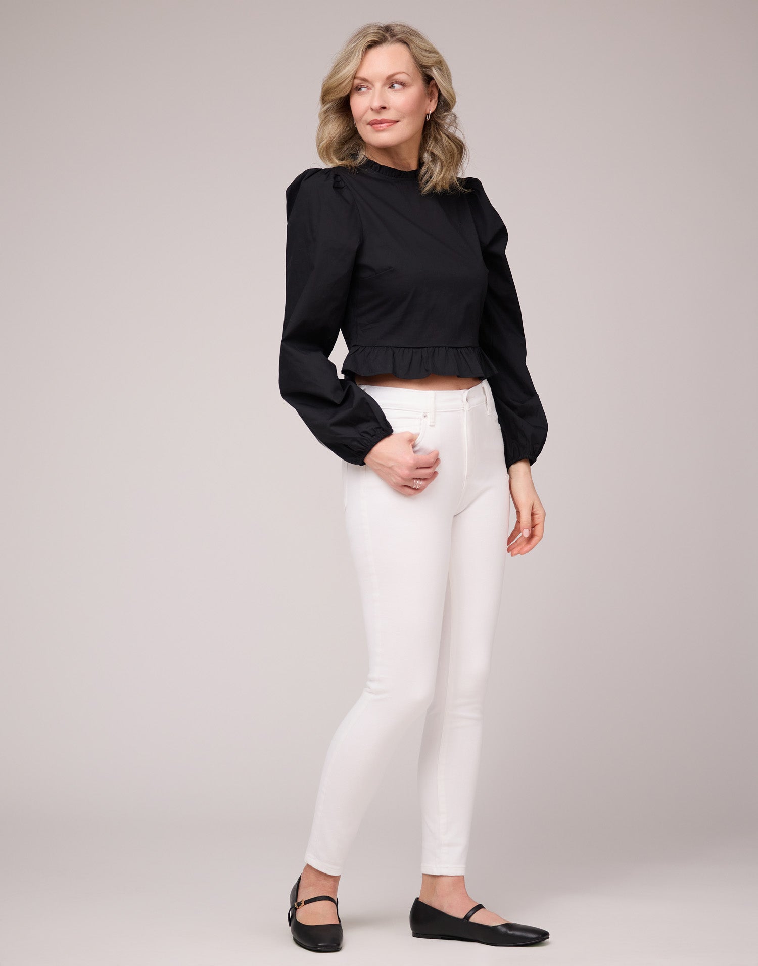 JEANS RACHEL COUPE ÉTROITE / WHITE SHELL