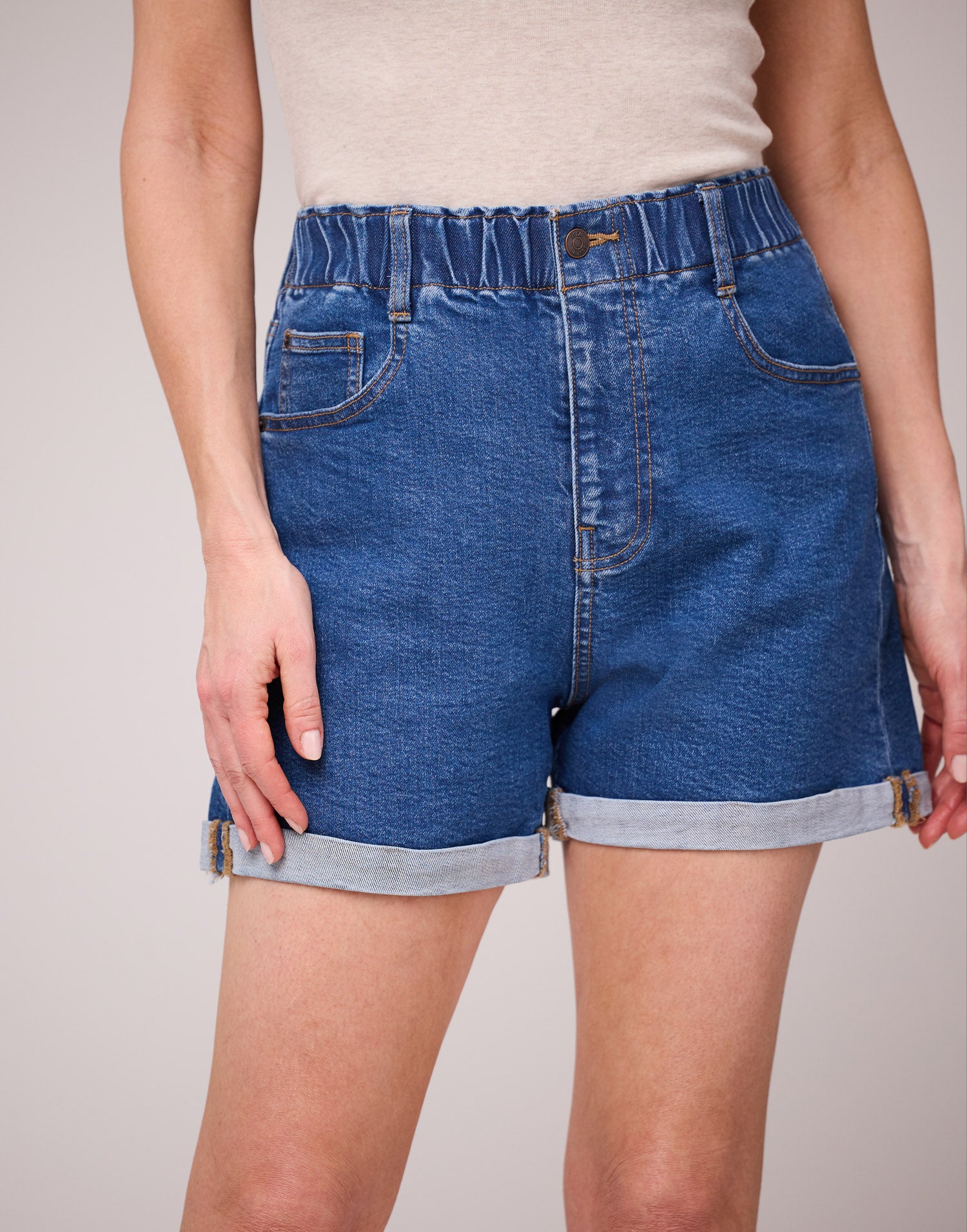 SHORT EN DENIM / ISLAND BLUE