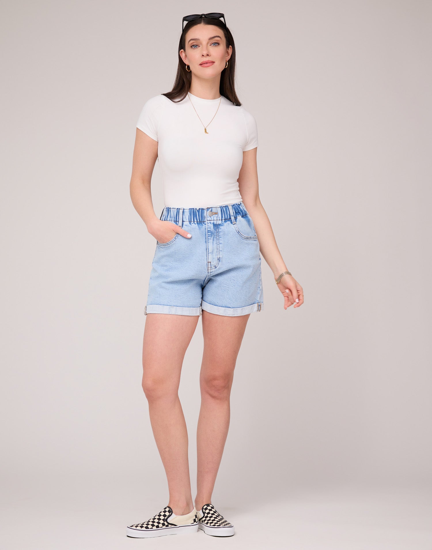 SHORT EN DENIM / SUNNY SKY
