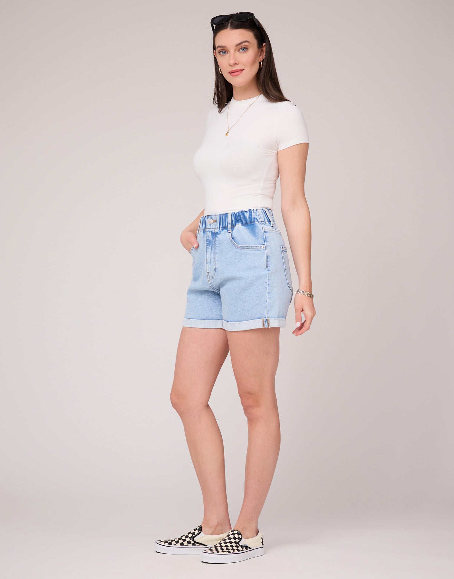 SHORT EN DENIM / SUNNY SKY