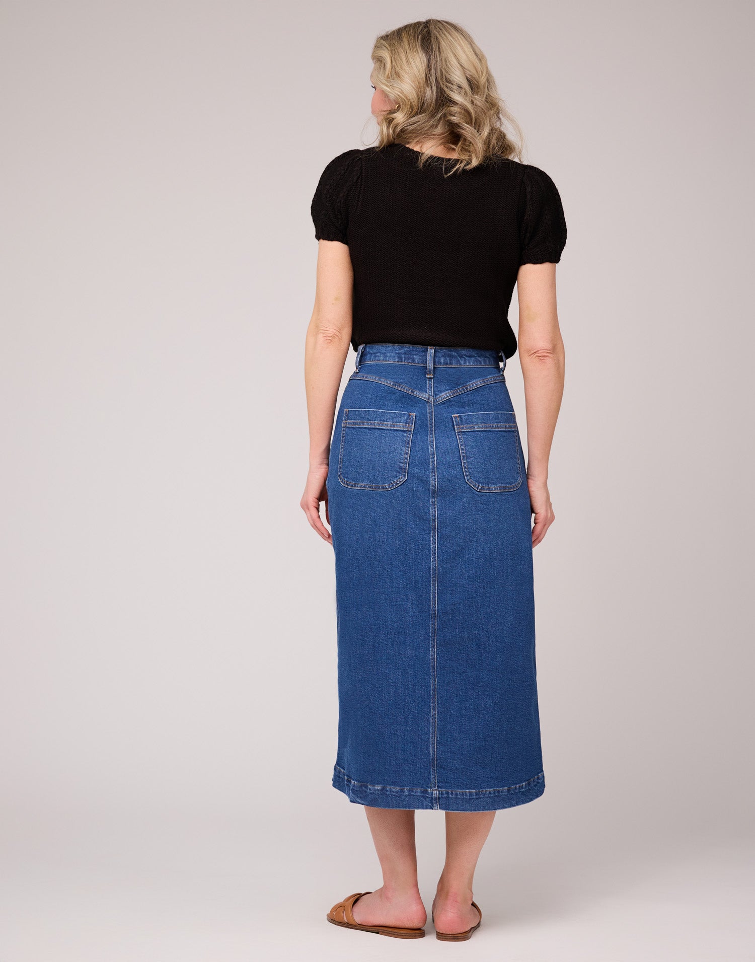 JUPE EN DENIM/ HIBISCUS