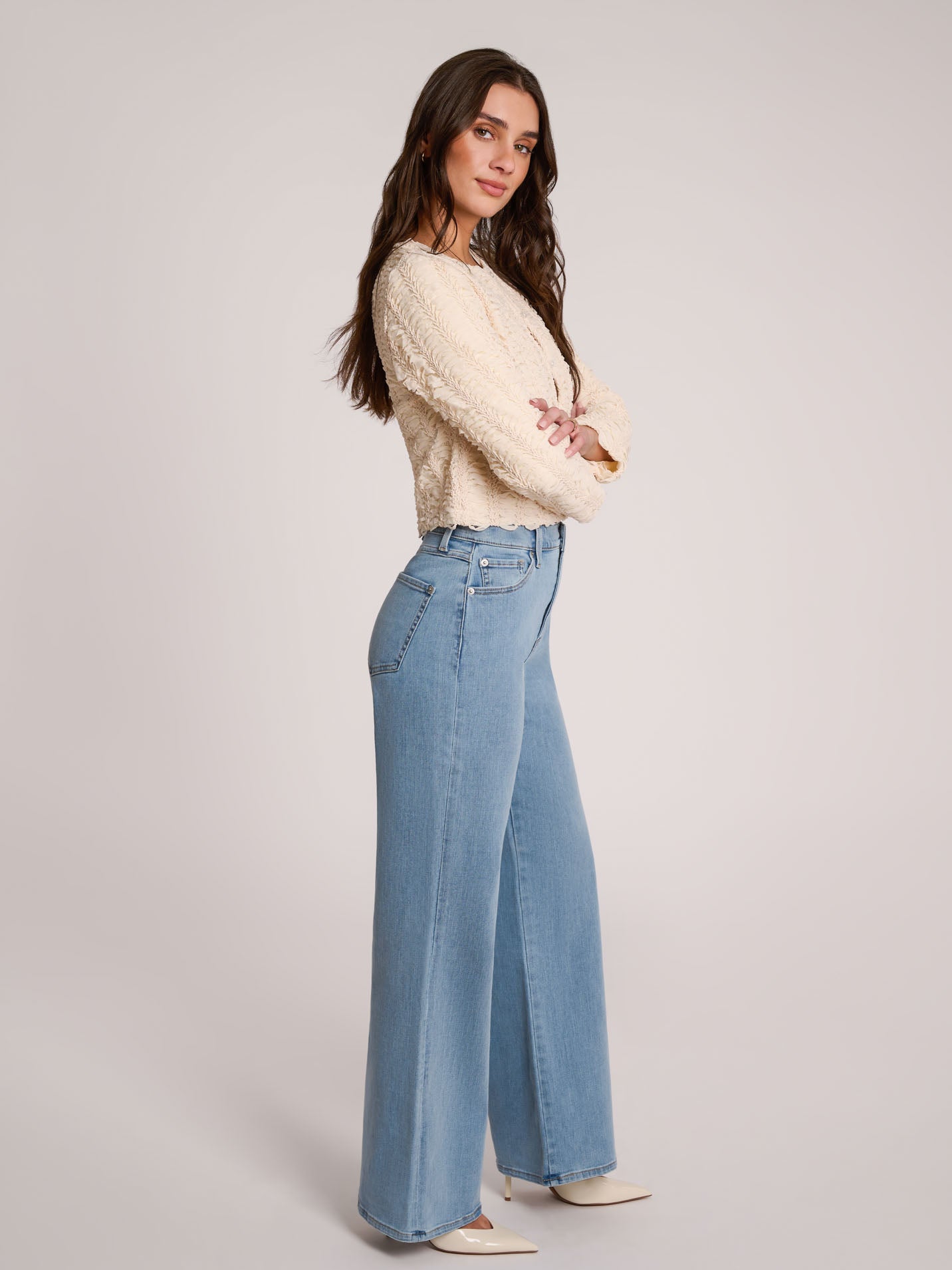 JEANS LILY COUPE TRÈS ÉVASÉE / FRENCH BLUE