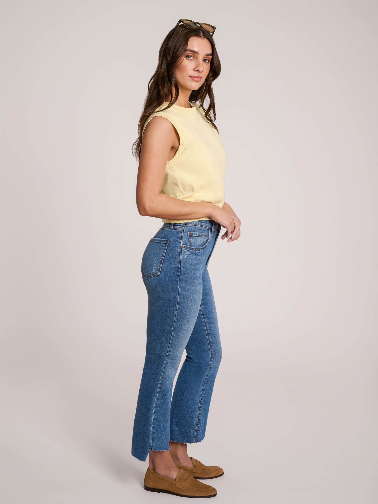 JEANS ALEX COUPE ÉVASÉE / BLUE DAHLIA