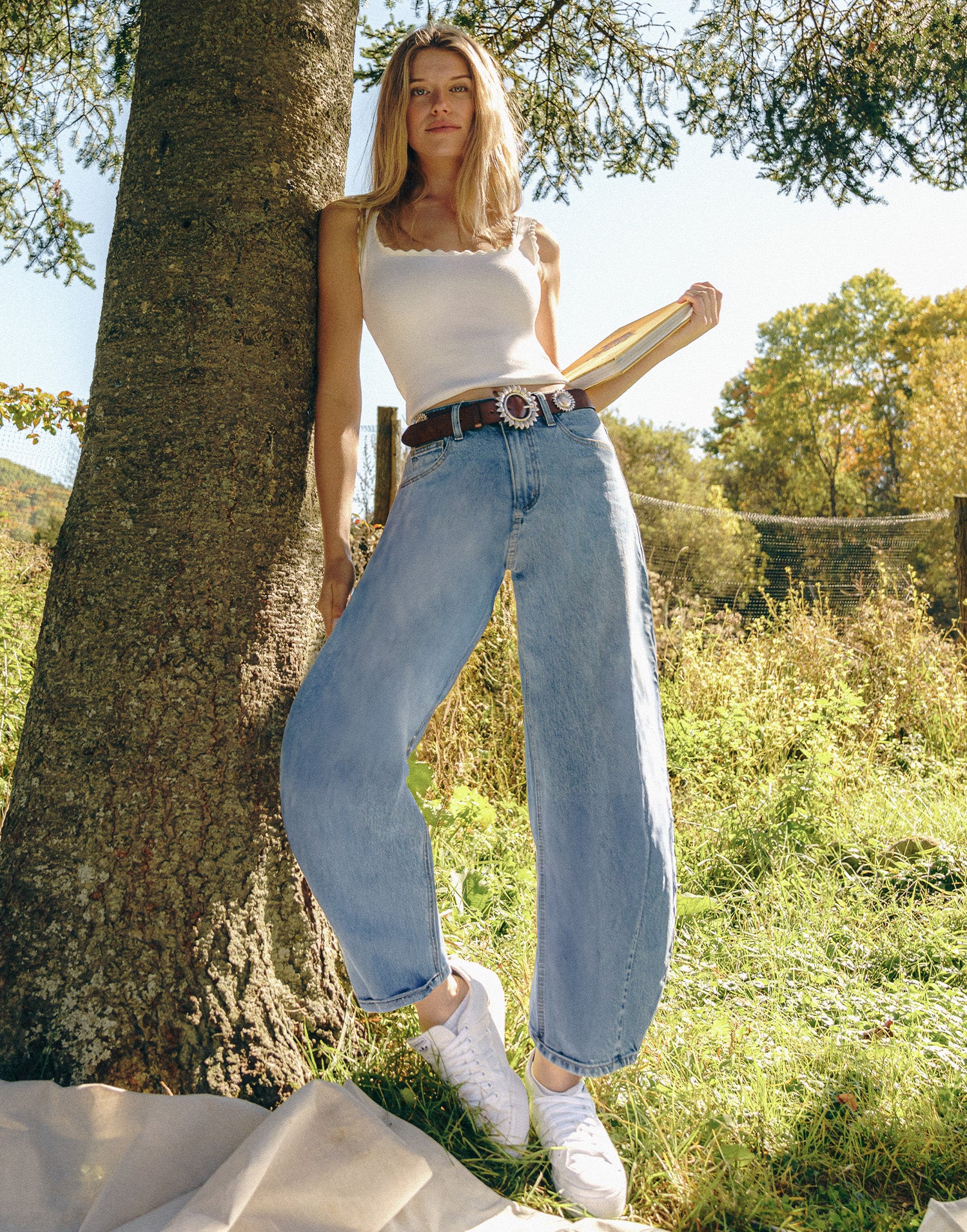JEANS MALIA COUPE DÉCONTRACTÉE / BLUE STEM