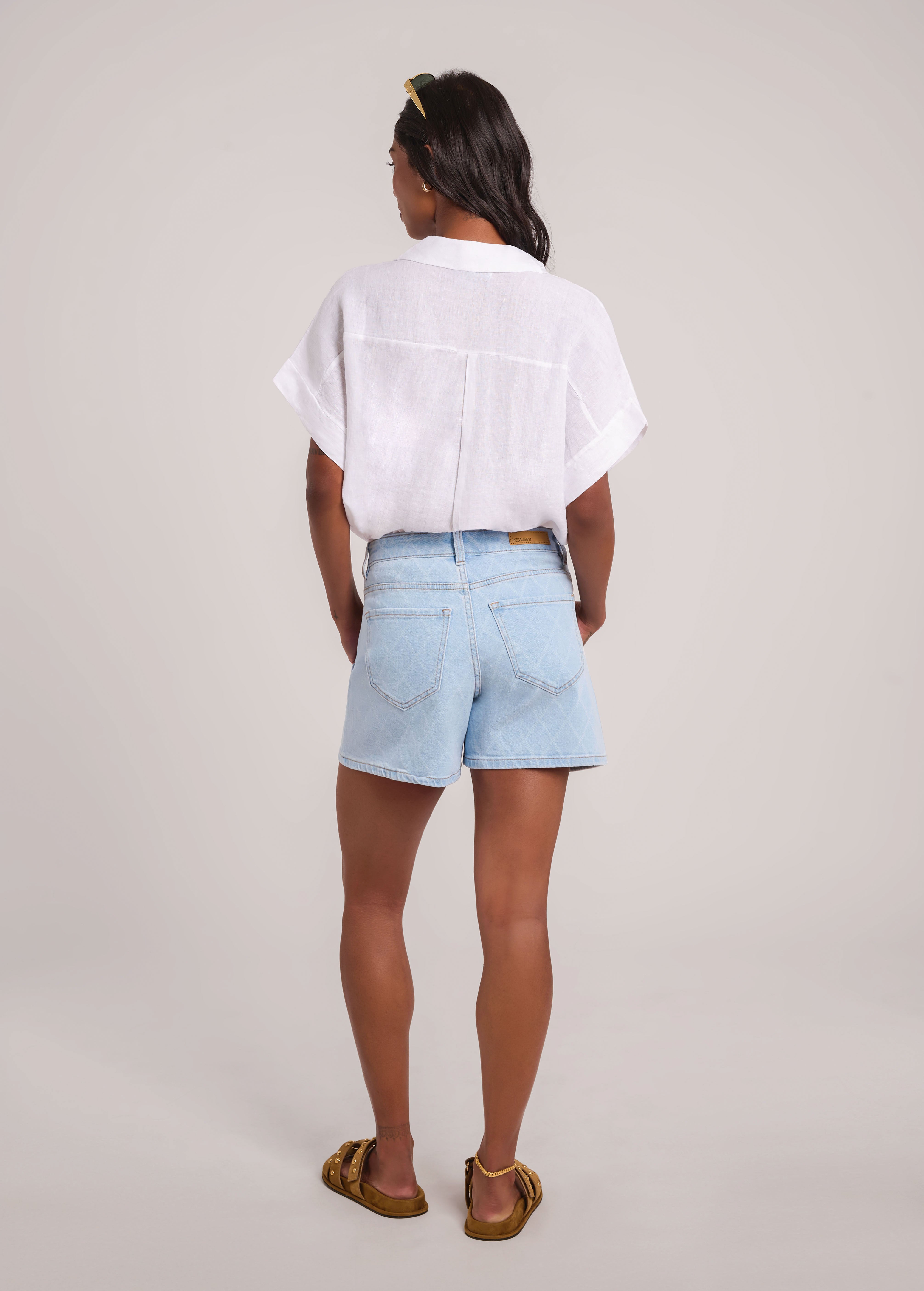REMI CHEMISE EN LINE DÉCONTRACTÉ / WHITE