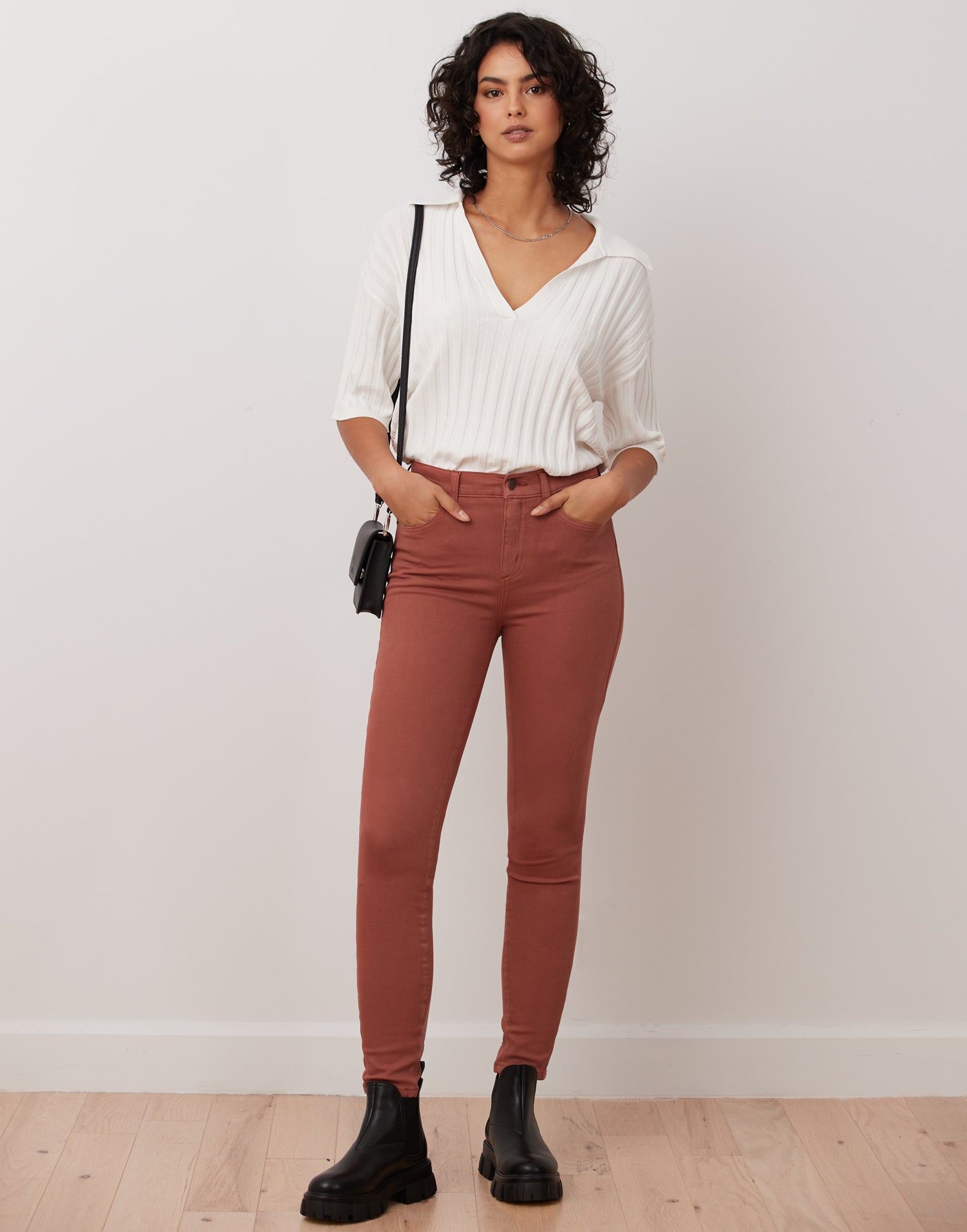 JEANS RACHEL COUPE ÉTROITE / MARSALA