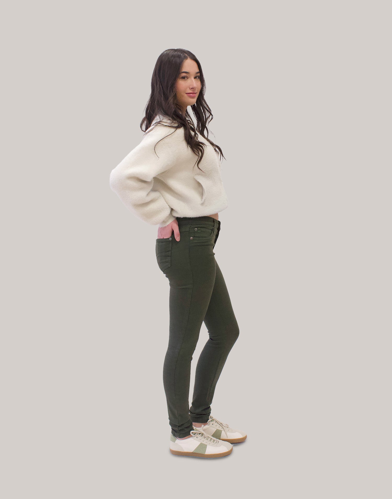 JEANS RACHEL COUPE ÉTROITE / EVERGREEN