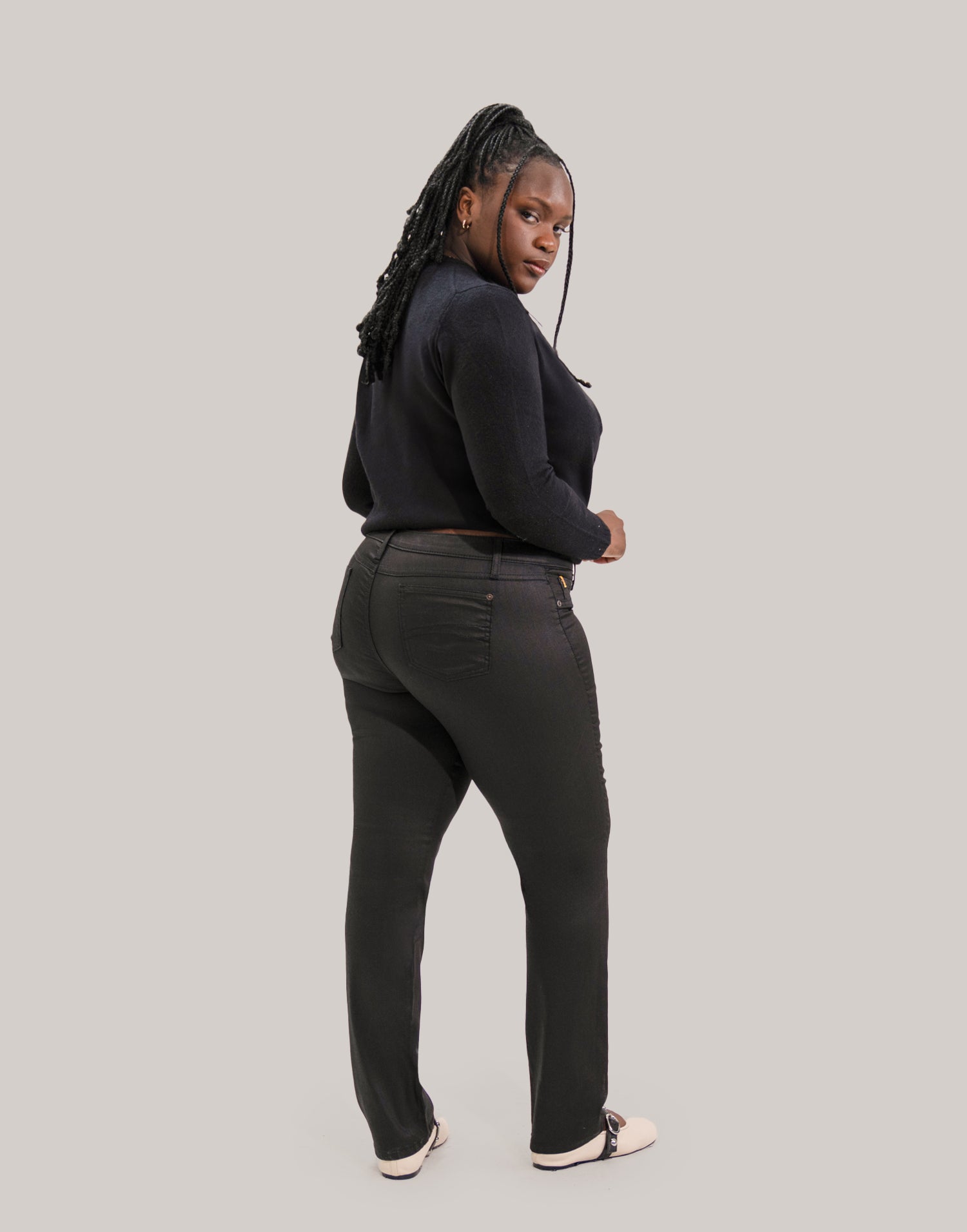 JEANS EMILY COUPE AJUSTÉE / NOIR