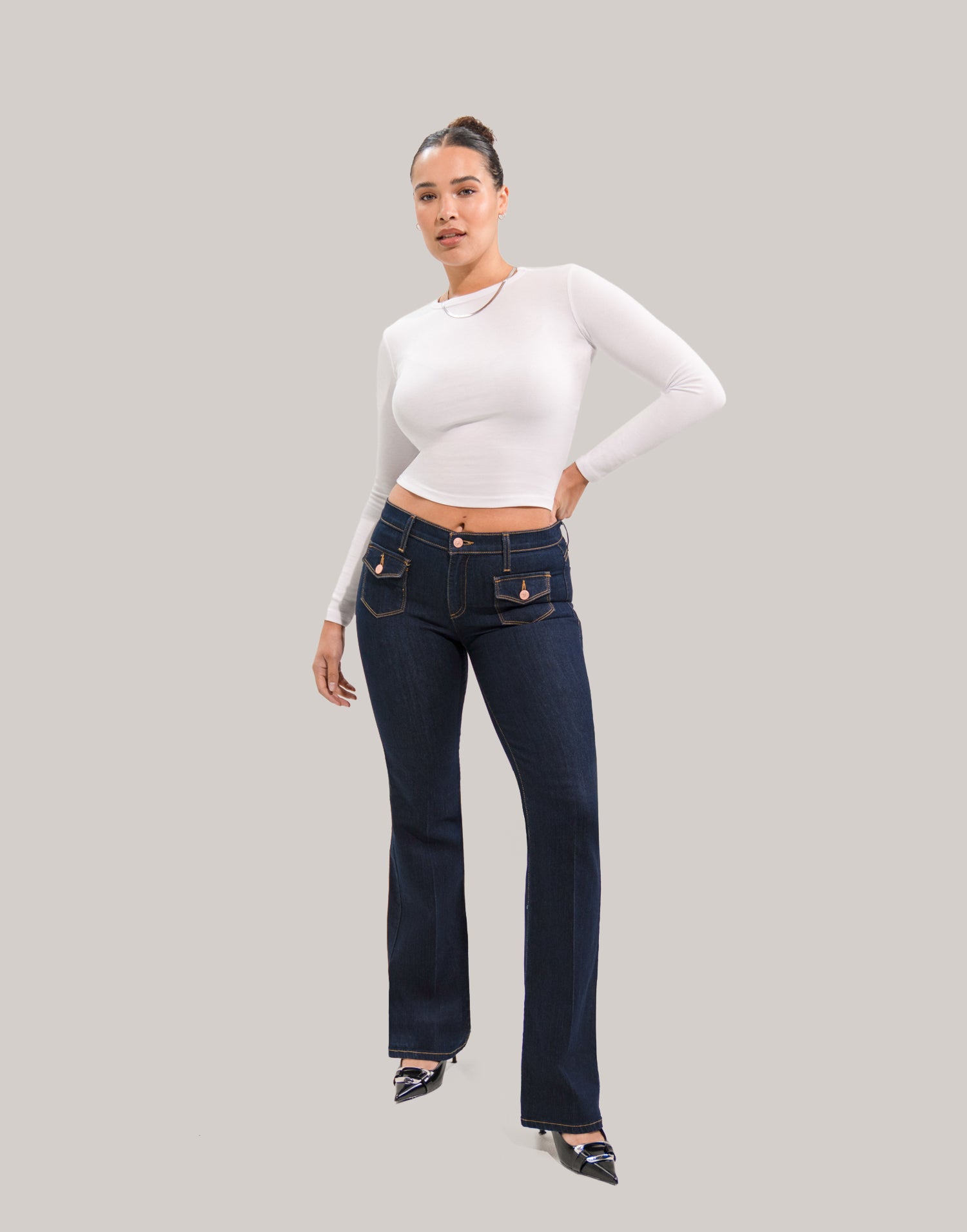 JEANS ALEX COUPE ÉVASÉE / RINSE INDIGO
