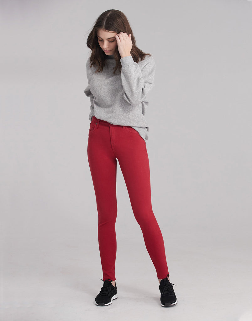 Jeans Rachel Coupe Étroite Red Lip Yoga Jeans