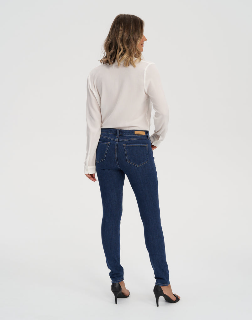 jeans coupe étroite bleu moyen