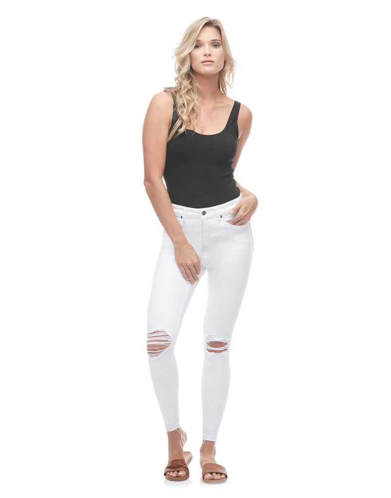 JEANS RACHEL COUPE ÉTROITE / White Liv