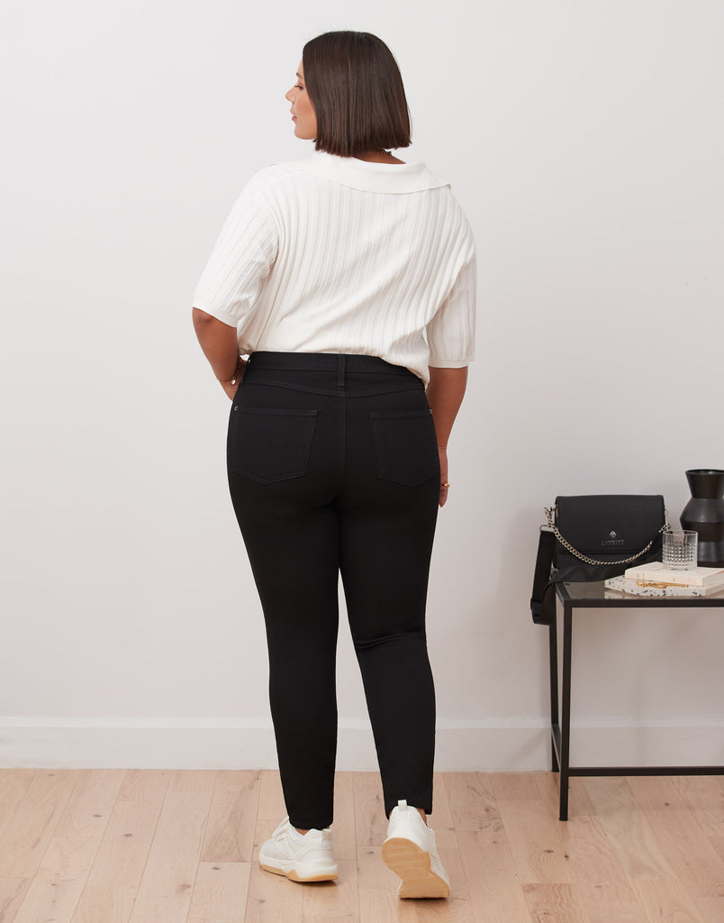 JEANS RACHEL COUPE ÉTROITE / BLACK SILENCE