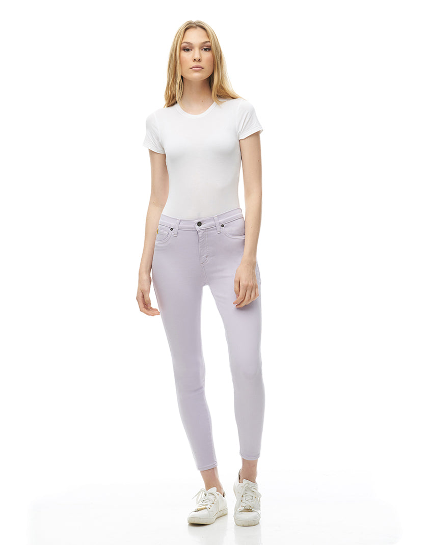 JEANS RACHEL COUPE ÉTROITE / LILAS