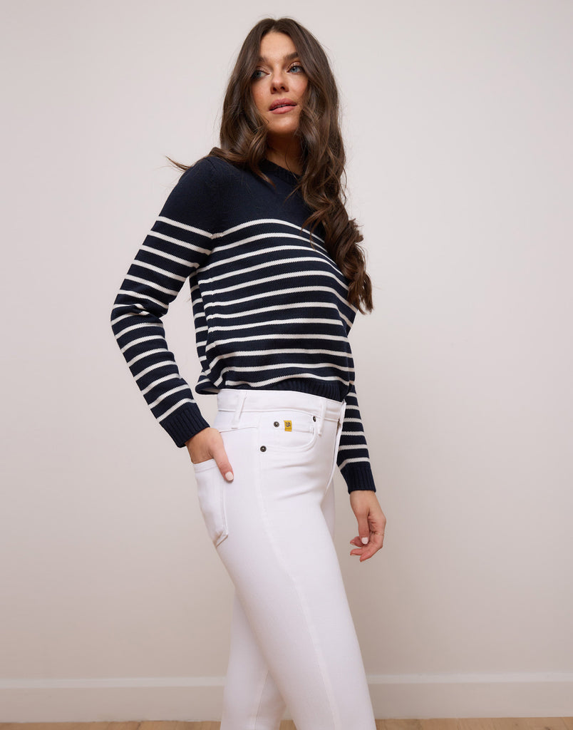 jeans coupe etroite blanc