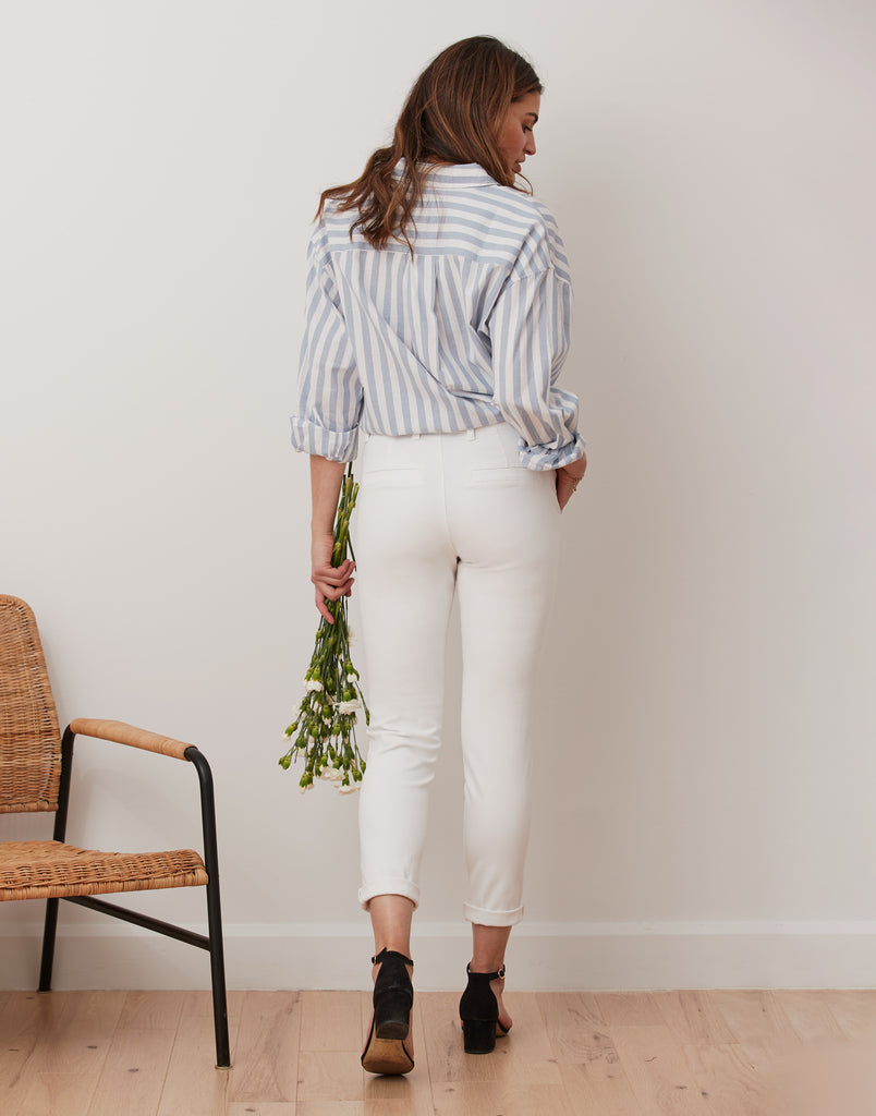 JEANS MALIA COUPE DÉCONTRACTÉE / Blanc
