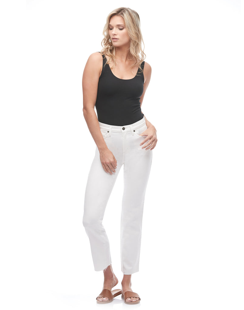 JEANS CHLOÉ COUPE DROITE / White Dove