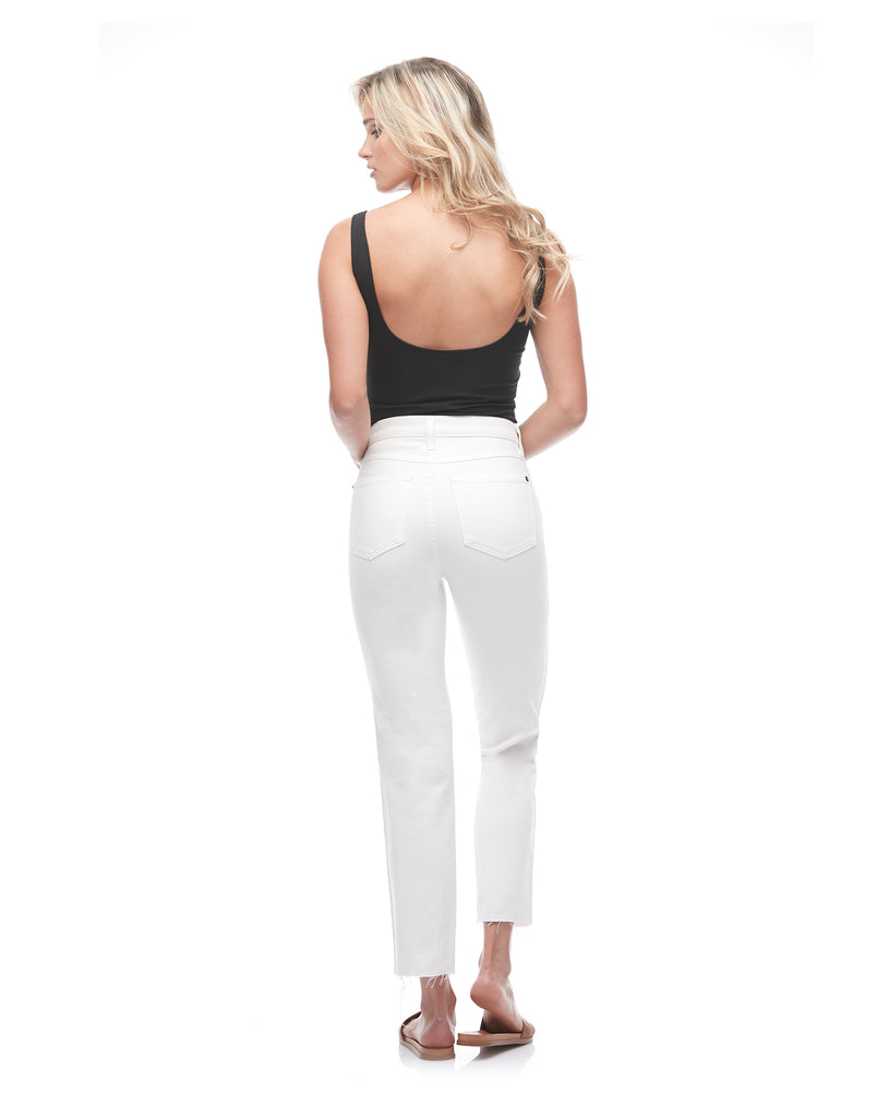 JEANS CHLOÉ COUPE DROITE / White Dove