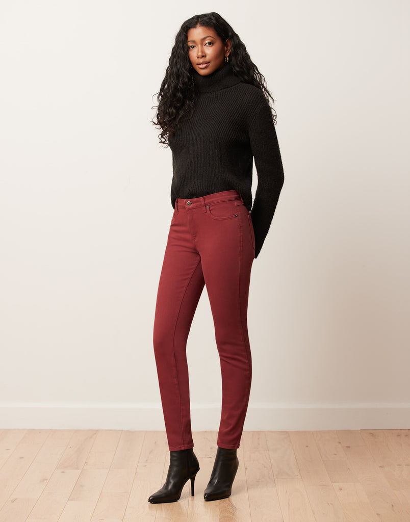 JEANS RACHEL COUPE ÉTROITE / RUBY WINE