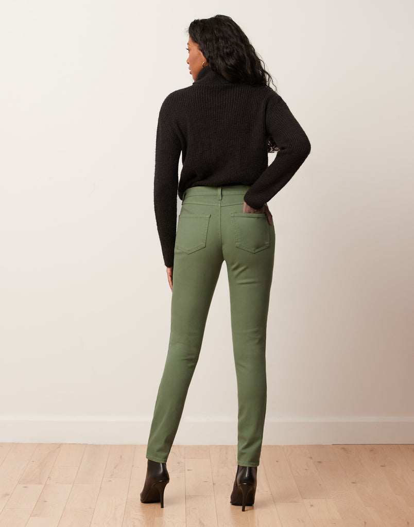 JEANS RACHEL COUPE ÉTROITE / WATERCRESS
