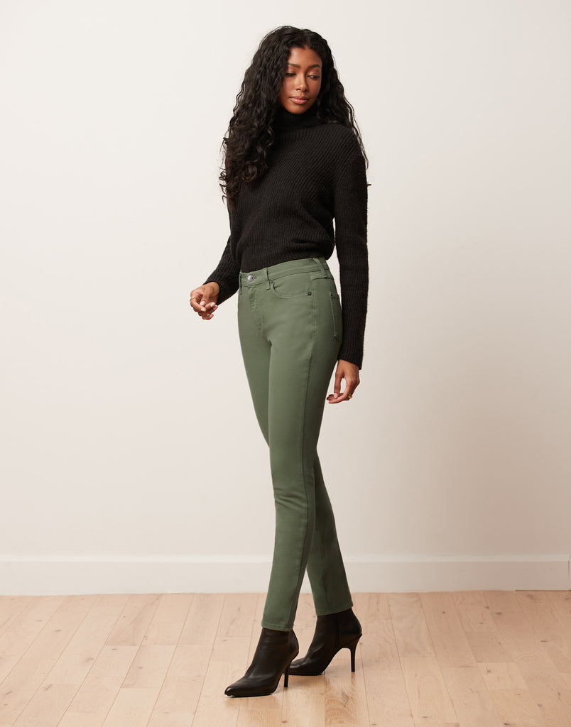 JEANS RACHEL COUPE ÉTROITE / WATERCRESS