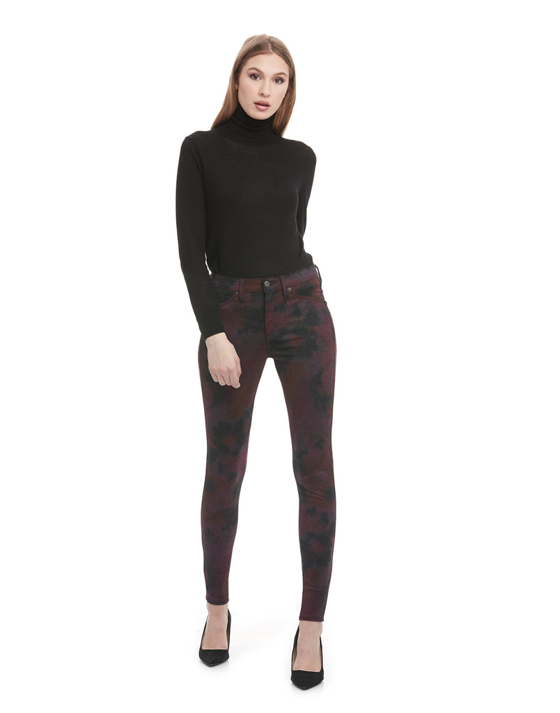 PANTALON RACHEL COUPE ÉTROITE /  DEEP RED