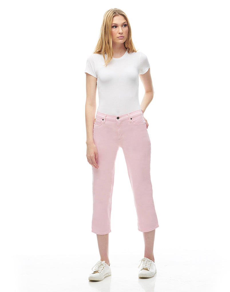 JEANS CHLOÉ COUPE DROITE COURT/ Lotus