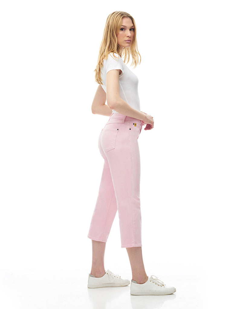 JEANS CHLOÉ COUPE DROITE COURT/ Lotus