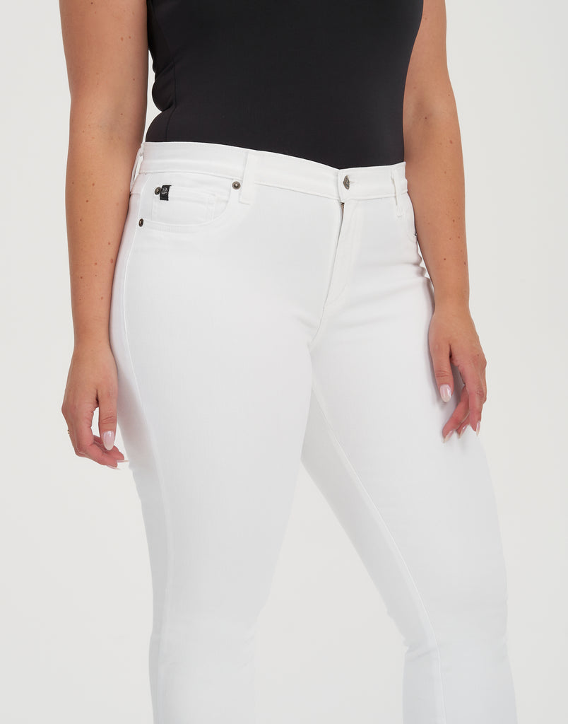 TAILLE MOYENNE / RACHEL COUPE ÉTROITE / BLANC / LONGUEUR 30"