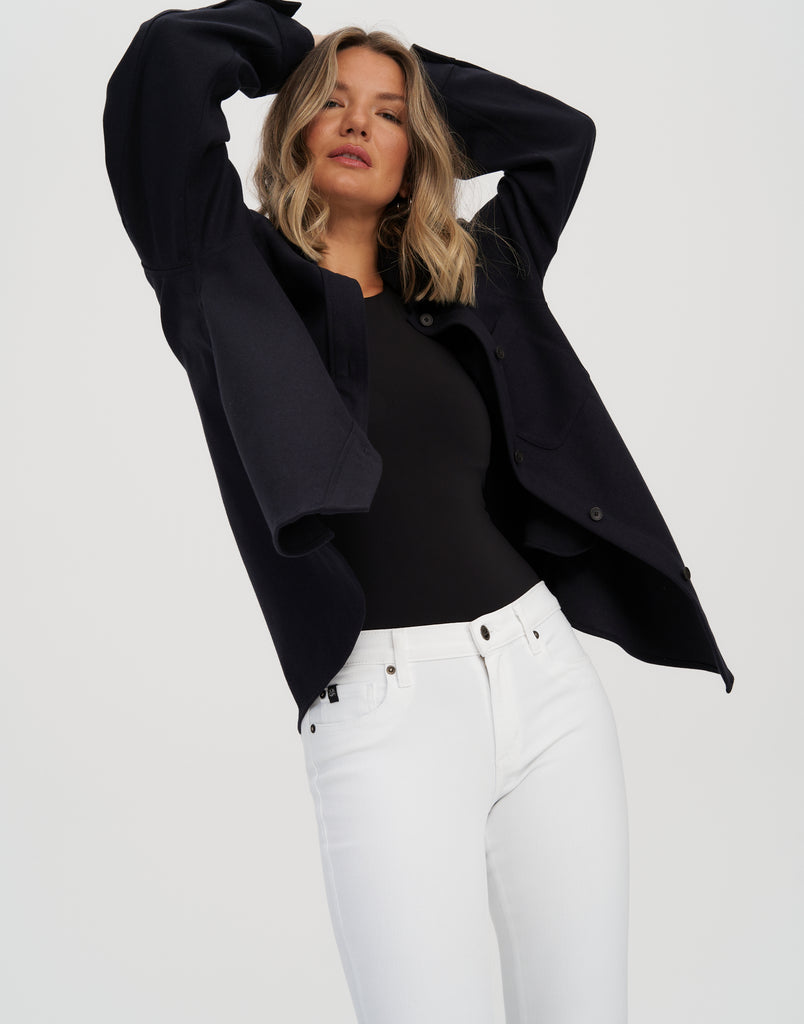 TAILLE MOYENNE / RACHEL COUPE ÉTROITE / BLANC / LONGUEUR 30"