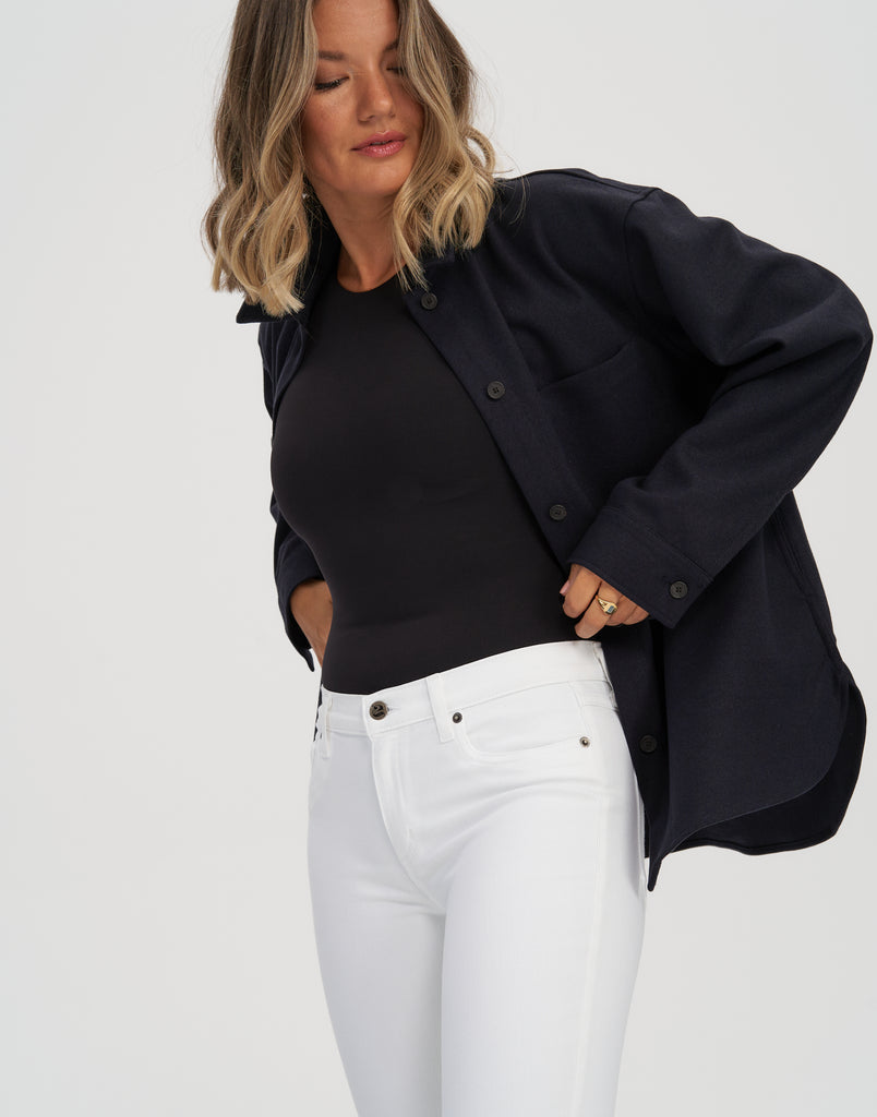 TAILLE MOYENNE / RACHEL COUPE ÉTROITE / BLANC / LONGUEUR 30"