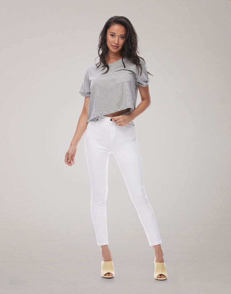JEANS RACHEL COUPE ÉTROITE / White