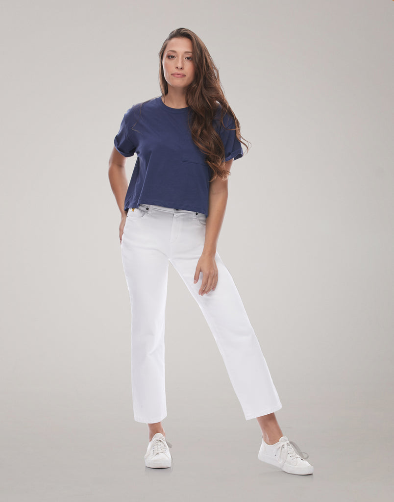 JEANS CHLOÉ COUPE DROITE / White