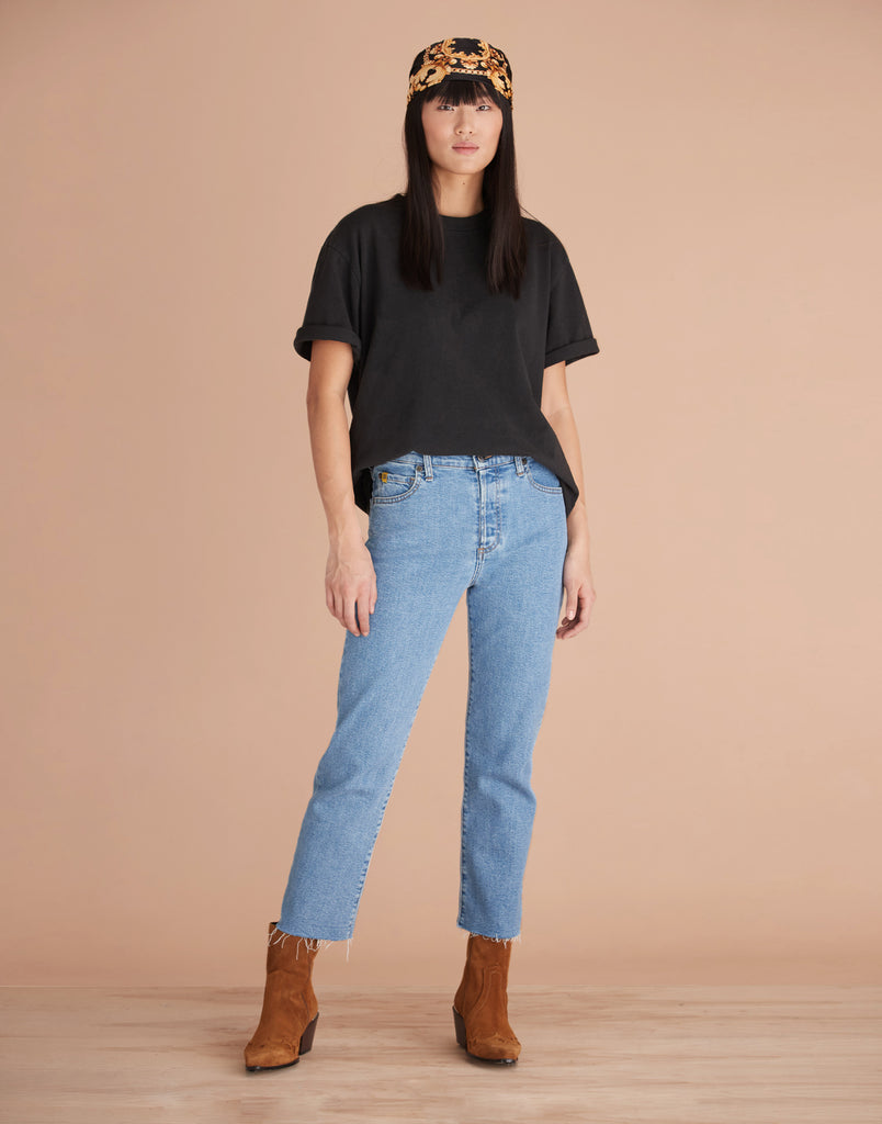 TAILLE HAUTE / CHLOE COUPE DROITE / COCO 2.0 DÉLAVÉ