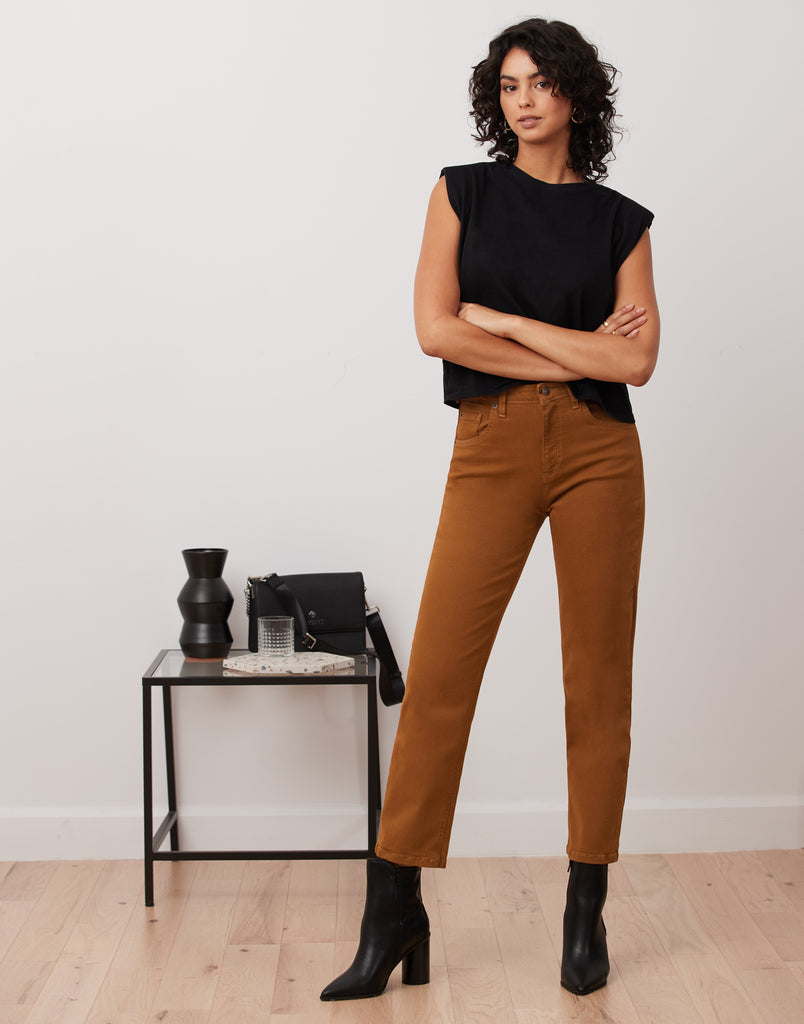 JEANS EMILY COUPE AJUSTÉE / CANELLE