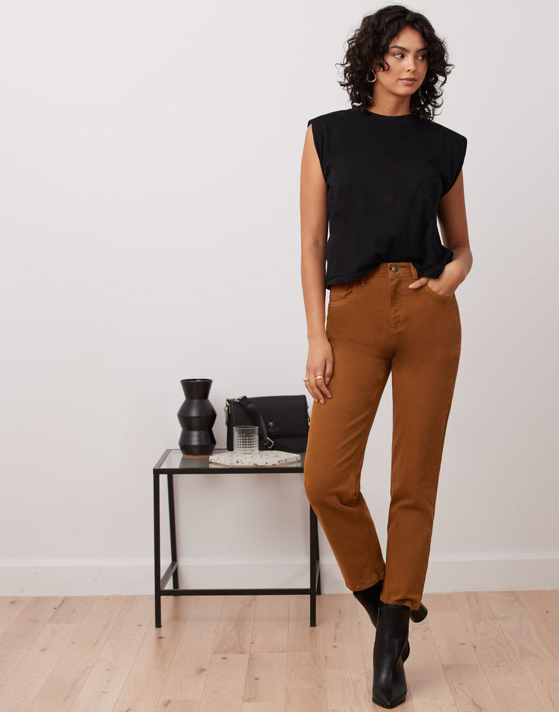 JEANS EMILY COUPE AJUSTÉE / CANELLE