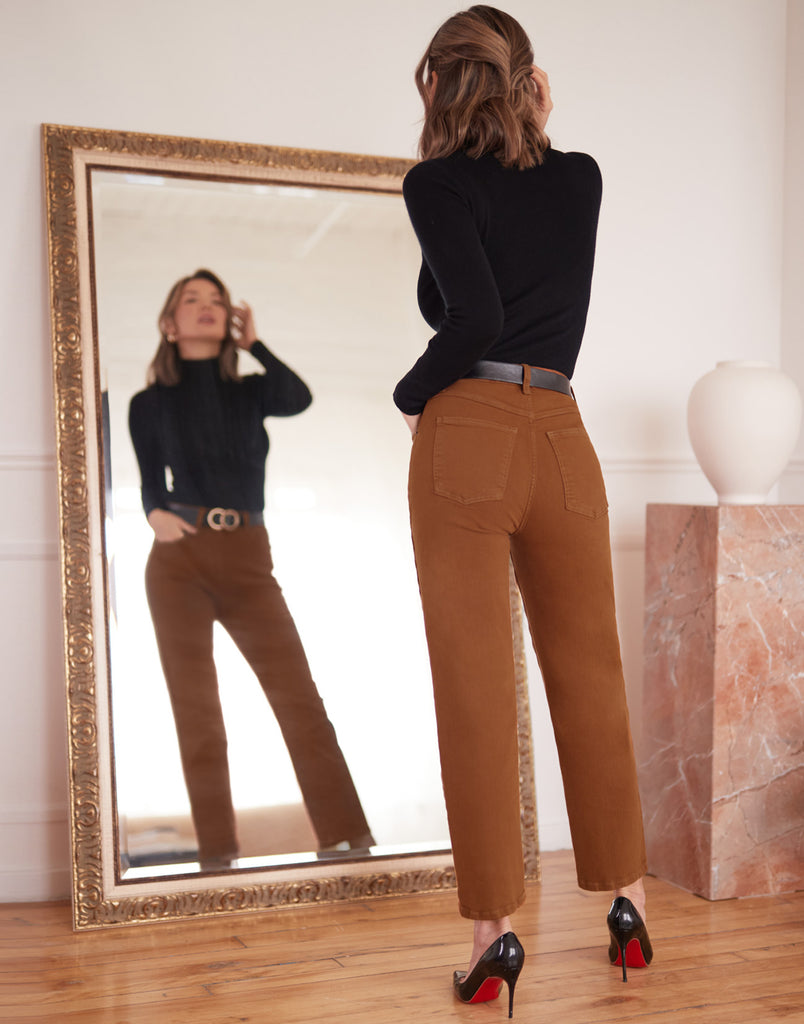 JEANS EMILY COUPE AJUSTÉE / CANELLE